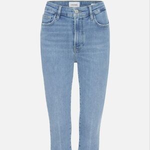 Frame brand skinny jeans.